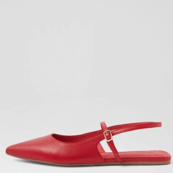 BRAND NEW BERNESS ROBIN POINTED TOE SLINGBACK WOMENS FLAT - Picture 1 of 16